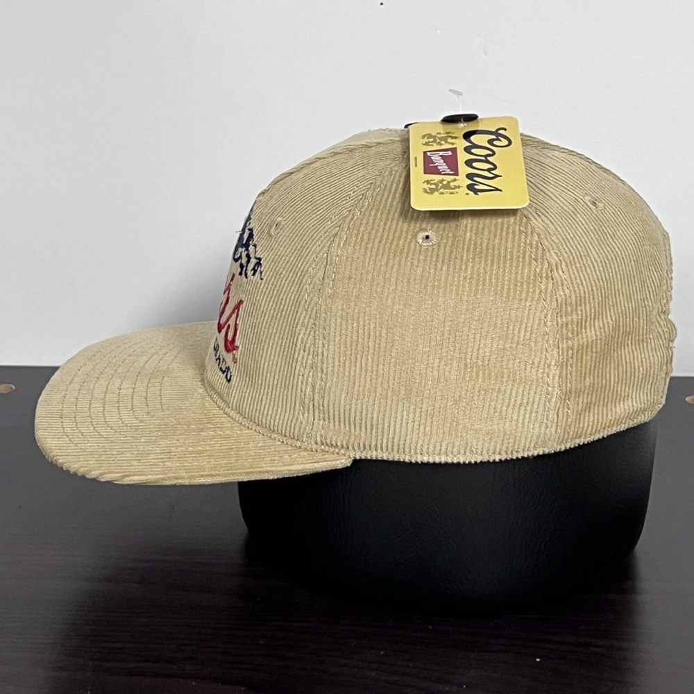 Coors Beer Corduroy Snapback Hat Cap Beige Tan Adjustable Golden Colorado NEW!!! - Picture 5 of 10